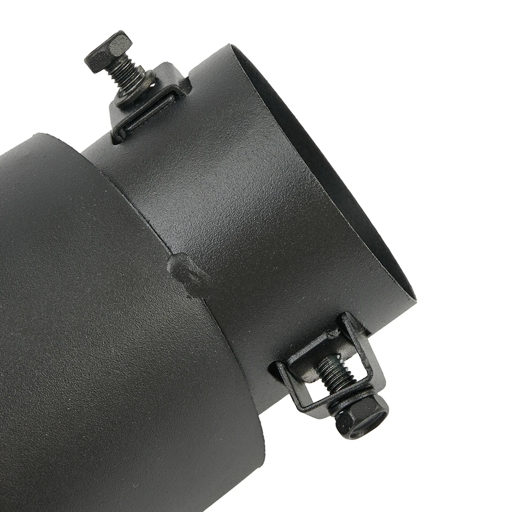 

Durable High Quality New Useful Exhaust Pipe Tail Throat Tip Accessory Bend Exhaust Matte Black Parts Replacement