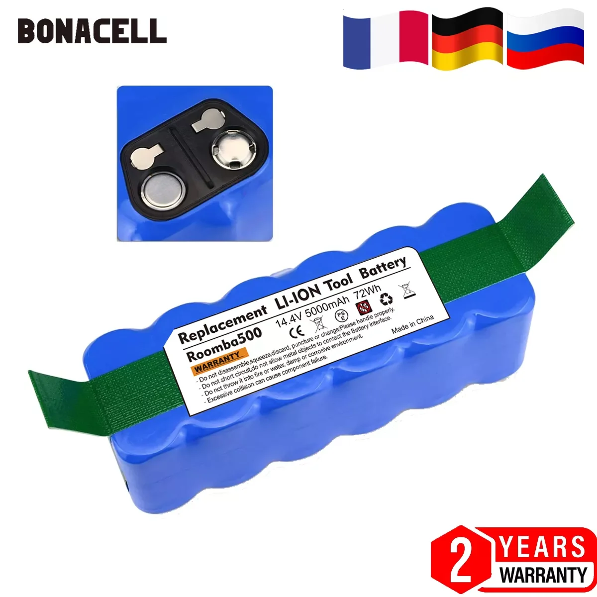 

Новый литий-ионный аккумулятор 14,4 В, 500 ач с фирменными ячейками для iRobot Roomba 600, 700, 800, 510, 530, 550, 560, 650, 770, 780, 790, 870, 88