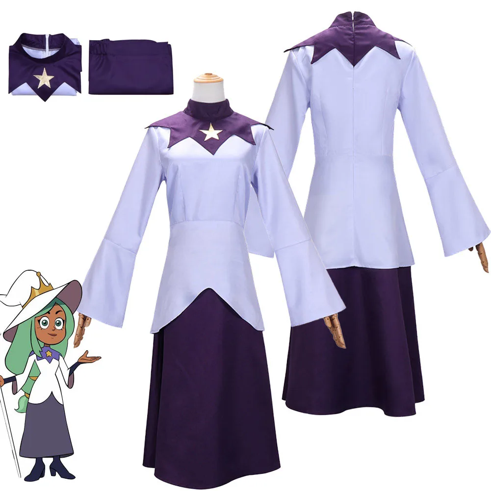 Azura Cosplay Costume For Girls Anime The Owl Cos House Top Skirts Dress Fantasia Women Halloween Carnival Party Disguise Cloth