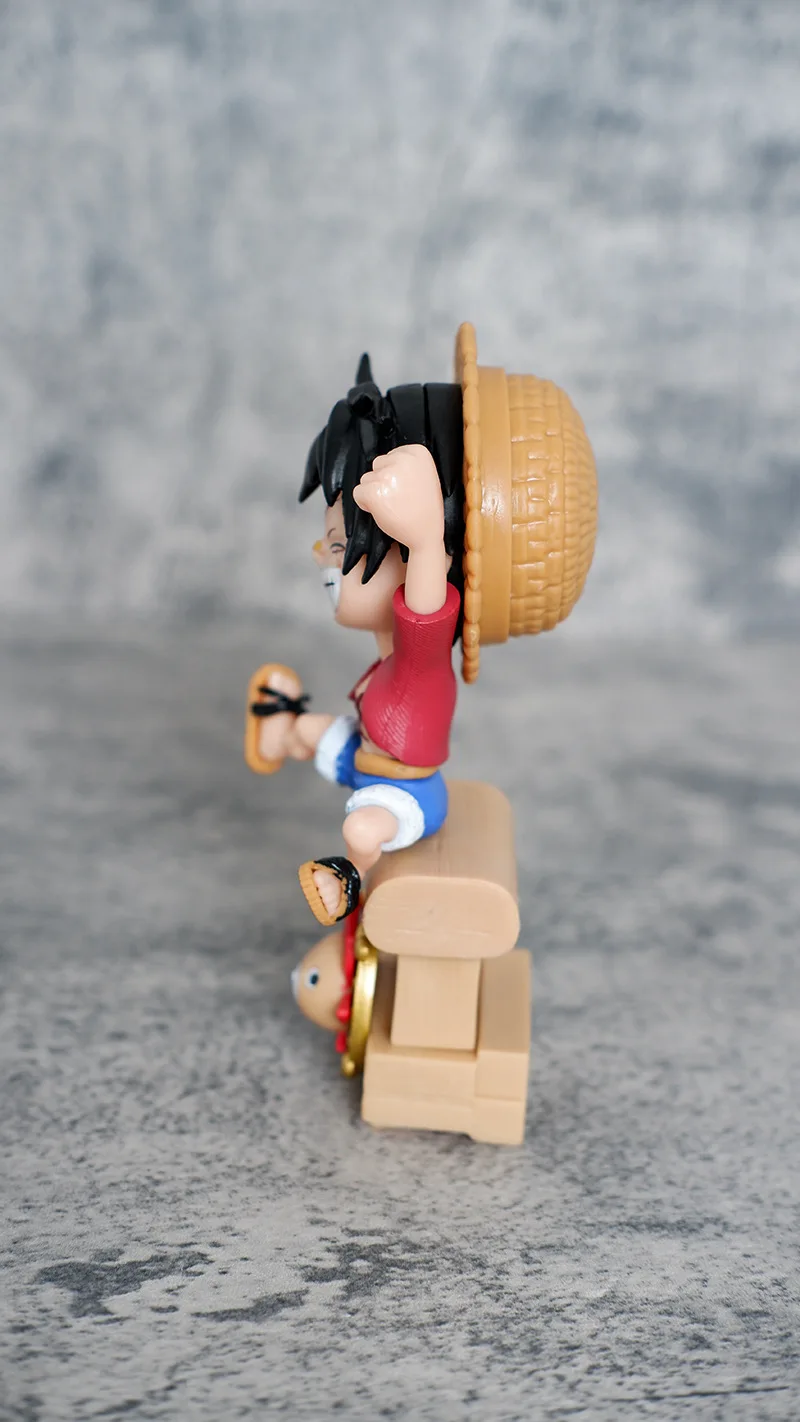 Kawaii Anime One Piece Луффи Ророноа Зоро Санджи с тысячей солнечных лодок ПВХ Фигурка