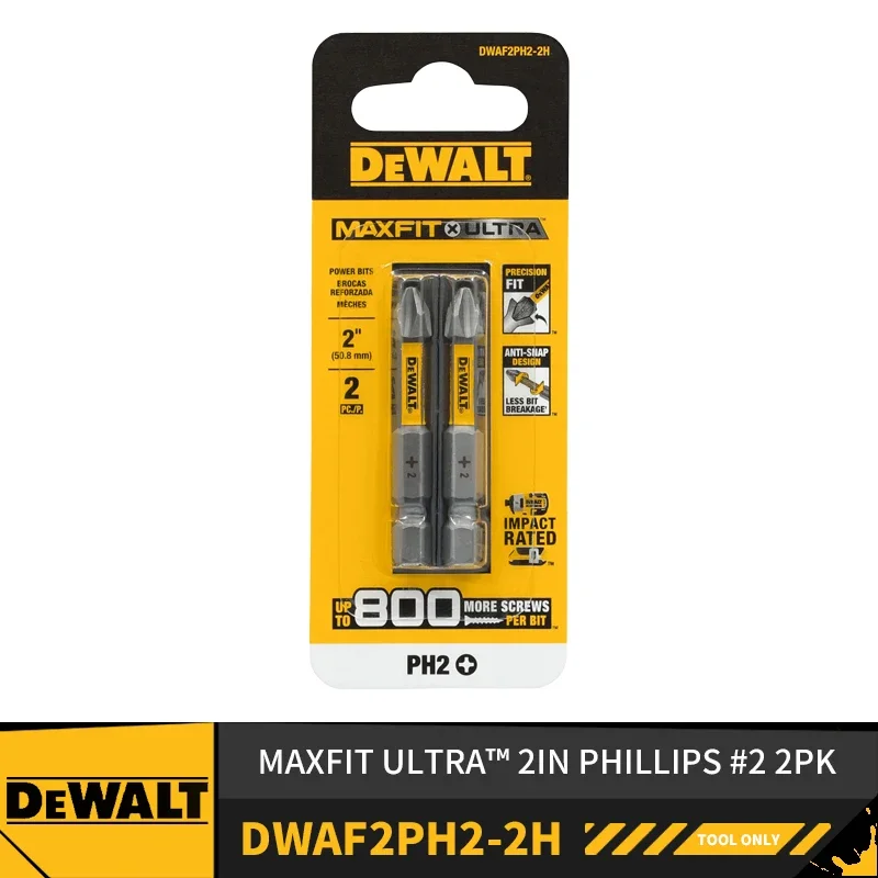 

DEWALT DWAF2PH2-2H MAXFIT ULTRA ™ Бита 2IN PHILLIPS # 2 аксессуара для электроинструментов, 2 шт.