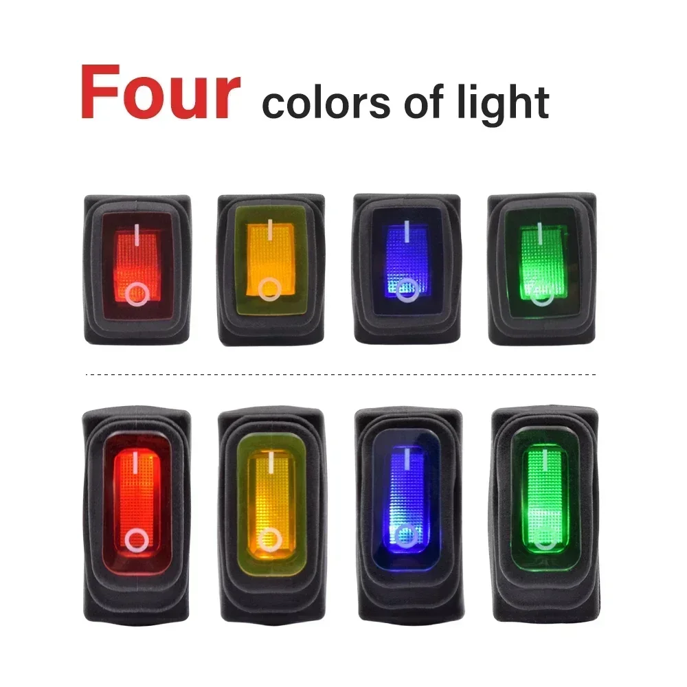 Водонепроницаемый клавишный выключатель KCD1 KCD3 12 В 24 220