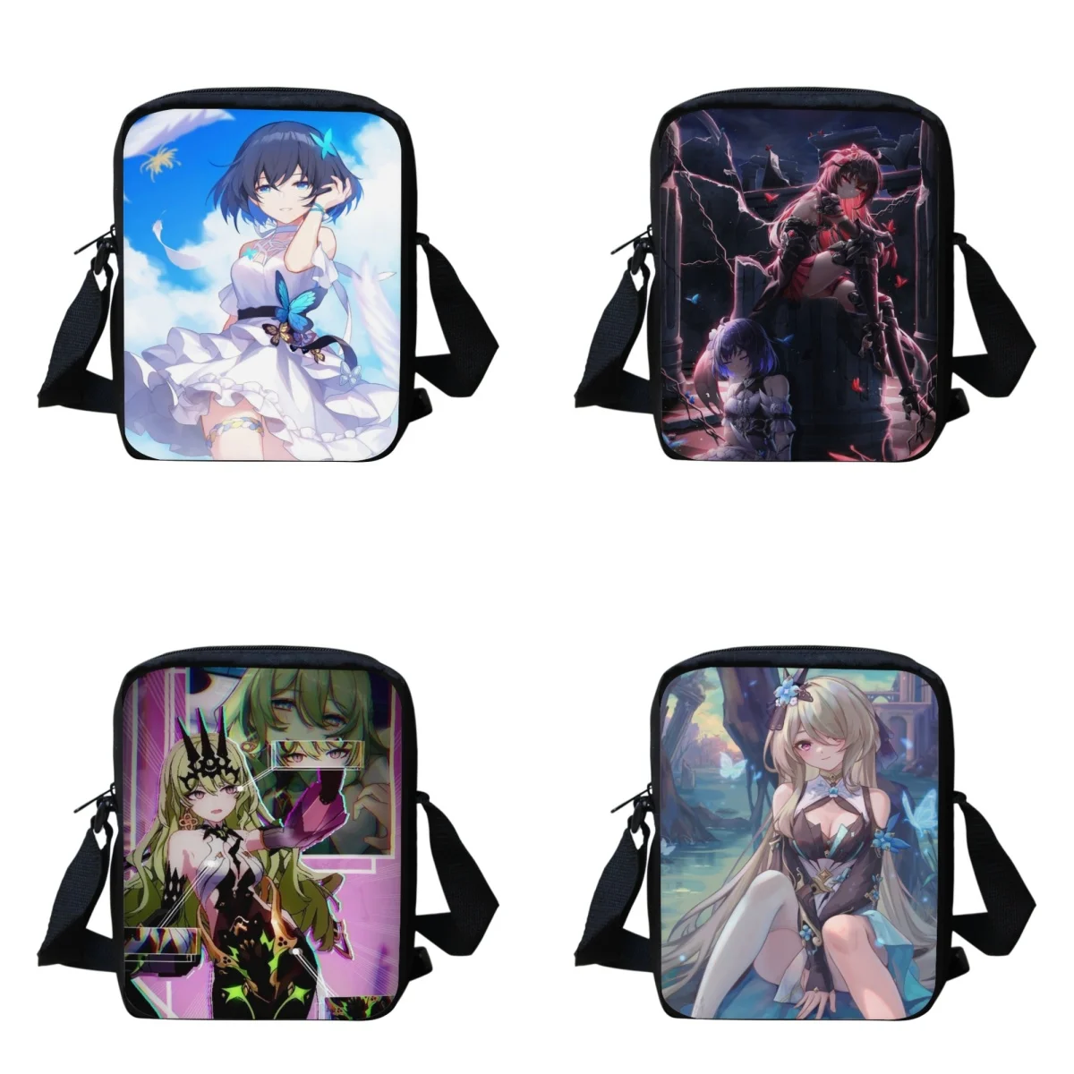 

Belidome Honkai Impact Pattern Children's School Bag Daily Crossbody Bags Travel Shopping Bag for Kids Boys Girls Holiday Gift