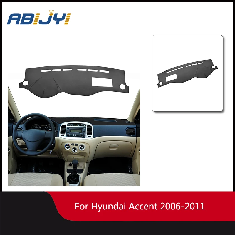 1 шт. автомобильный коврик для приборной панели Hyundai Accent Verna 2006 2007 2008 2009 2010 2011