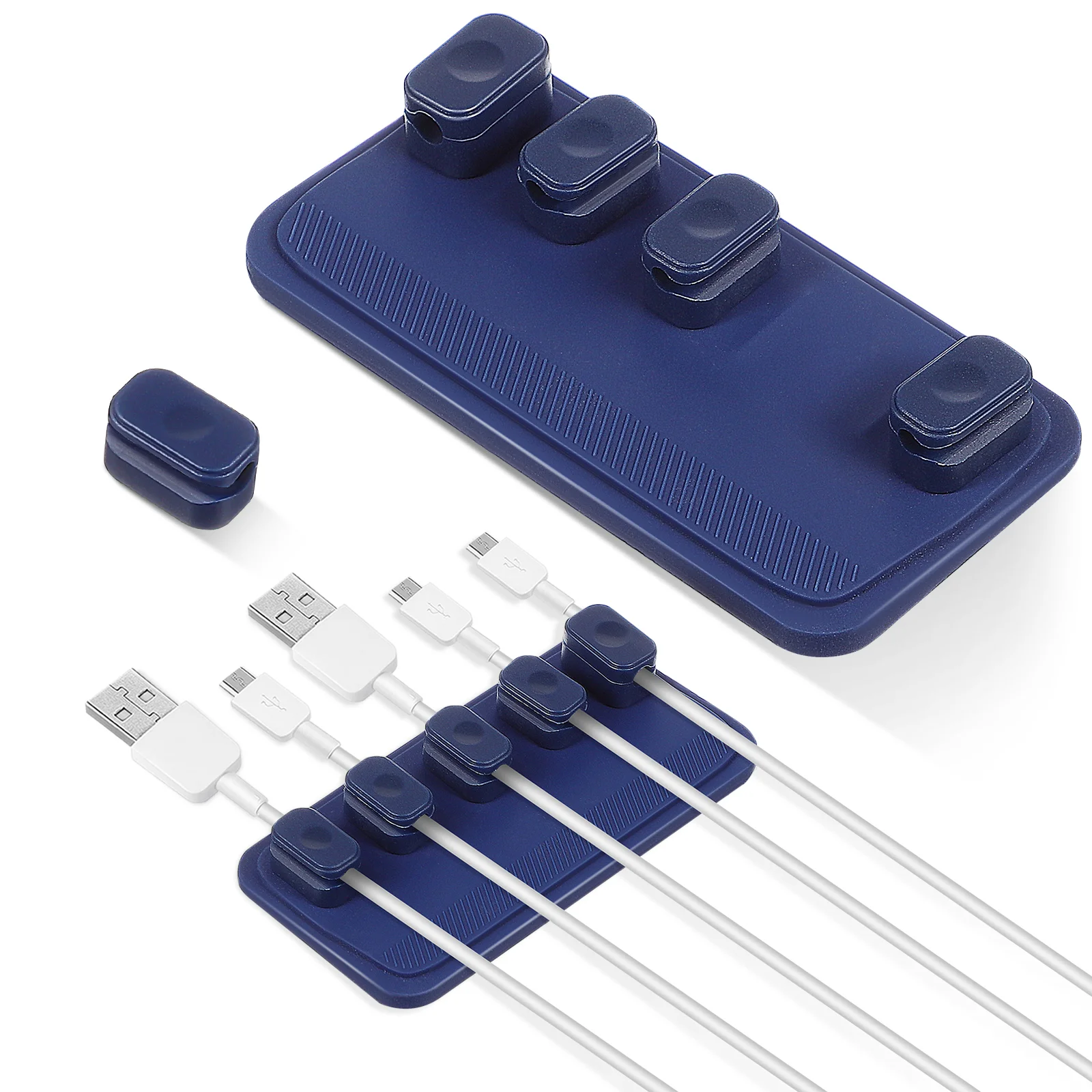 

2 Sets Cable Organizer Retainer Holder Cord Organizer Cord Keepers Cord Holders Wire Fixer Charging Cable Cable Holder Magnetic