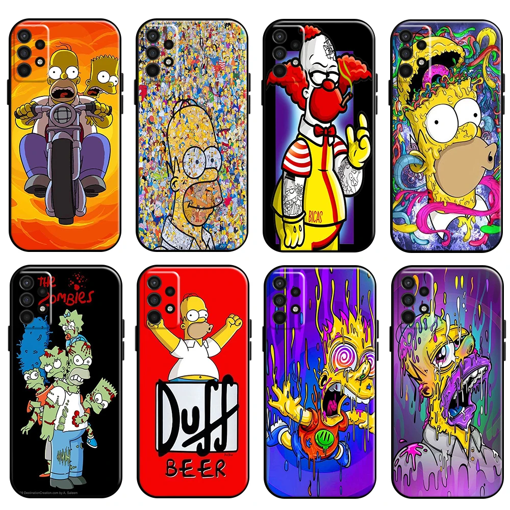 

Homer S-Simpsons Family For Samsung Galaxy For A10 A11 A12 A20 A21 A21S A22 A31 A32 A51 A52 A70 A71 A72 5G Phone Case Back