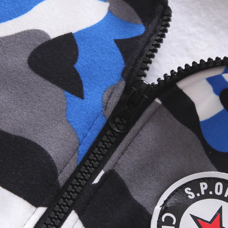 DIIMUU 2 шт. модная одежда для маленьких мальчиков и девочек камуфляжная на молнии