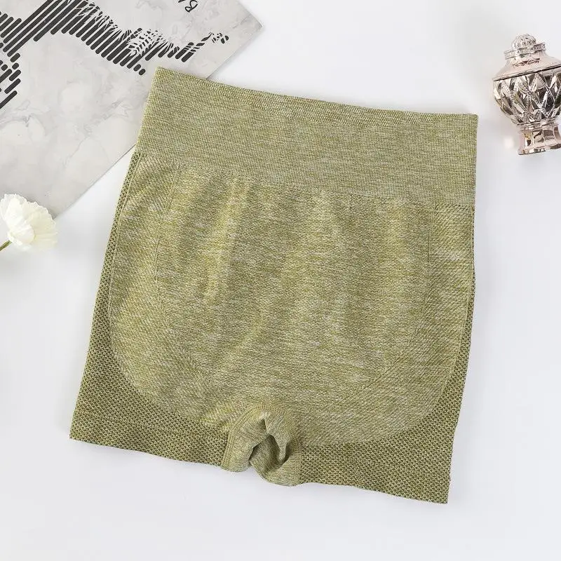 Dazzling high waist buttock lifting fitness female American peach buttock tight yoga three-point pants outside wear quick dry