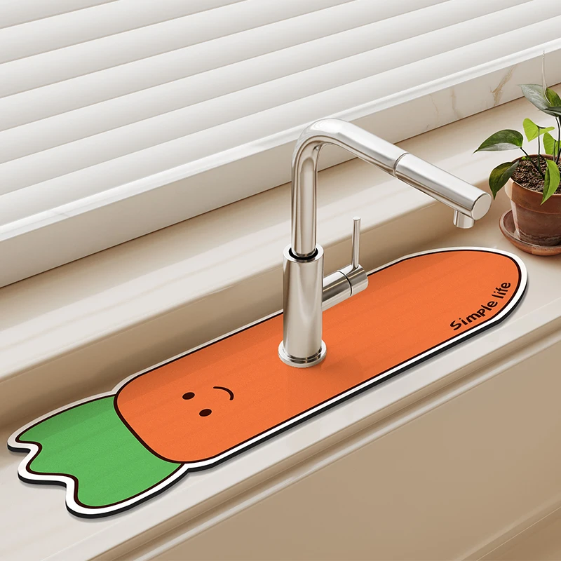 Смеситель для раковины с морковкой Diotomite сливная Накладка кухни дизайнерская