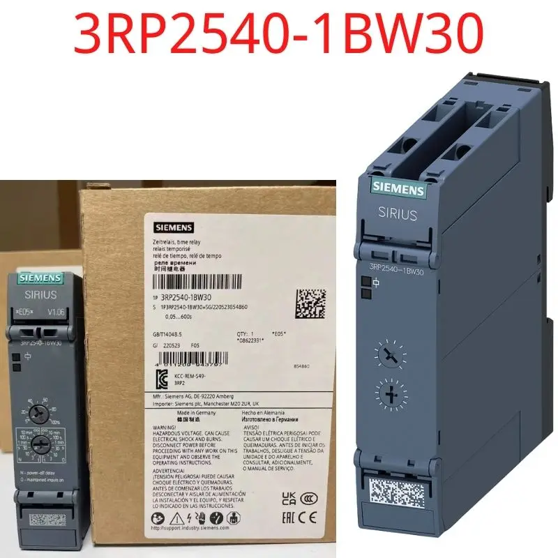 

Новое реле времени 3RP2540-1BW3 0, Электронная задержка выключения без сигнала управления или плавное прохождение, обеспечивает бесперебойный ко...