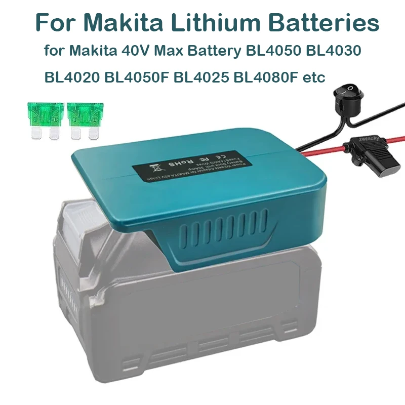 Самодельный адаптер для Makita 40 в колесо питания аккумулятора с переключателем