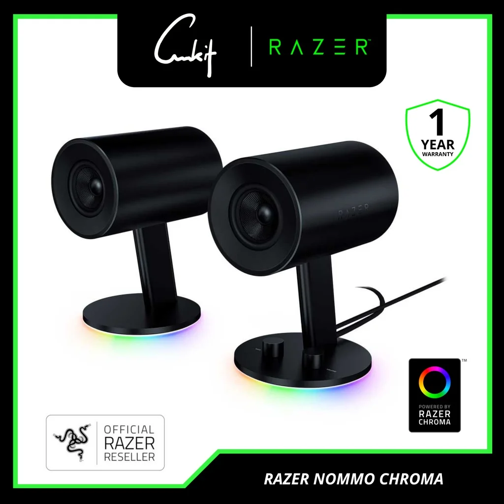 

12.12 PROMO Razer Nommo Chroma RGB 2.0 Stereo Gaming Speaker