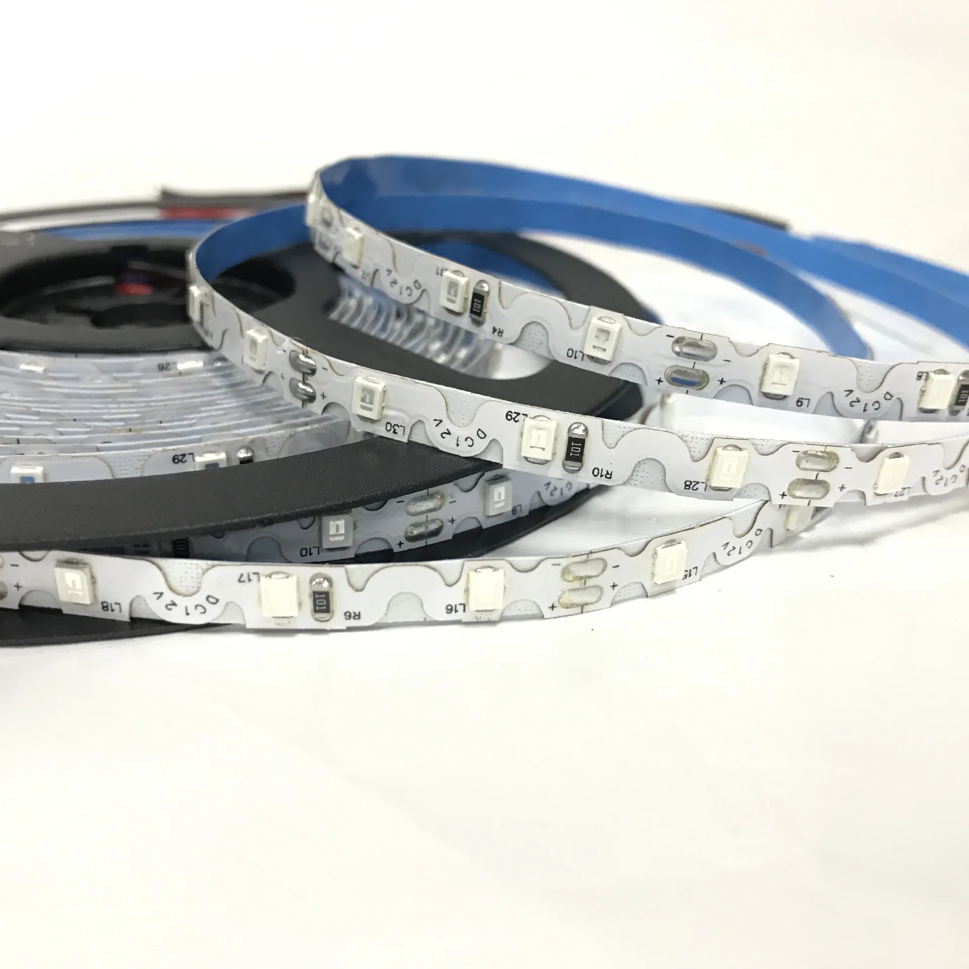 5m 12v 24v LED S Type Strip Foldable Bendable Soft Word Self Adhesive Letter Shape Module Tape 2835 60 leds/m Decoration |