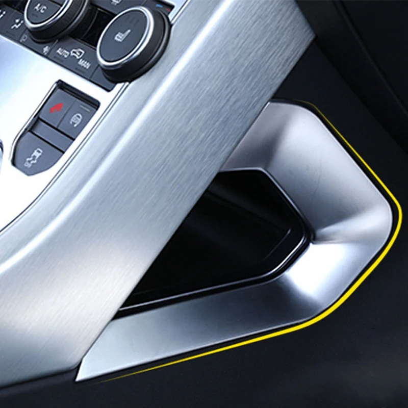 

Car Central Decoration U Shape Frame Trim for Land Rover Range Rover Evoque 2012-2016 2017 2018, Chrome