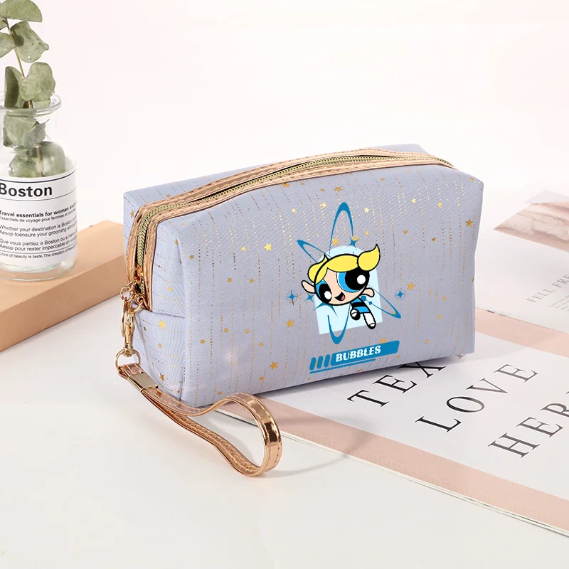 Косметичка Powerpuff Girls с изображением Бабблс и Блоссом, мультяшная, большая, портативная, для путешествий, для хранения, подарок (art.: 3920db08568f2) - 3920db08568f2