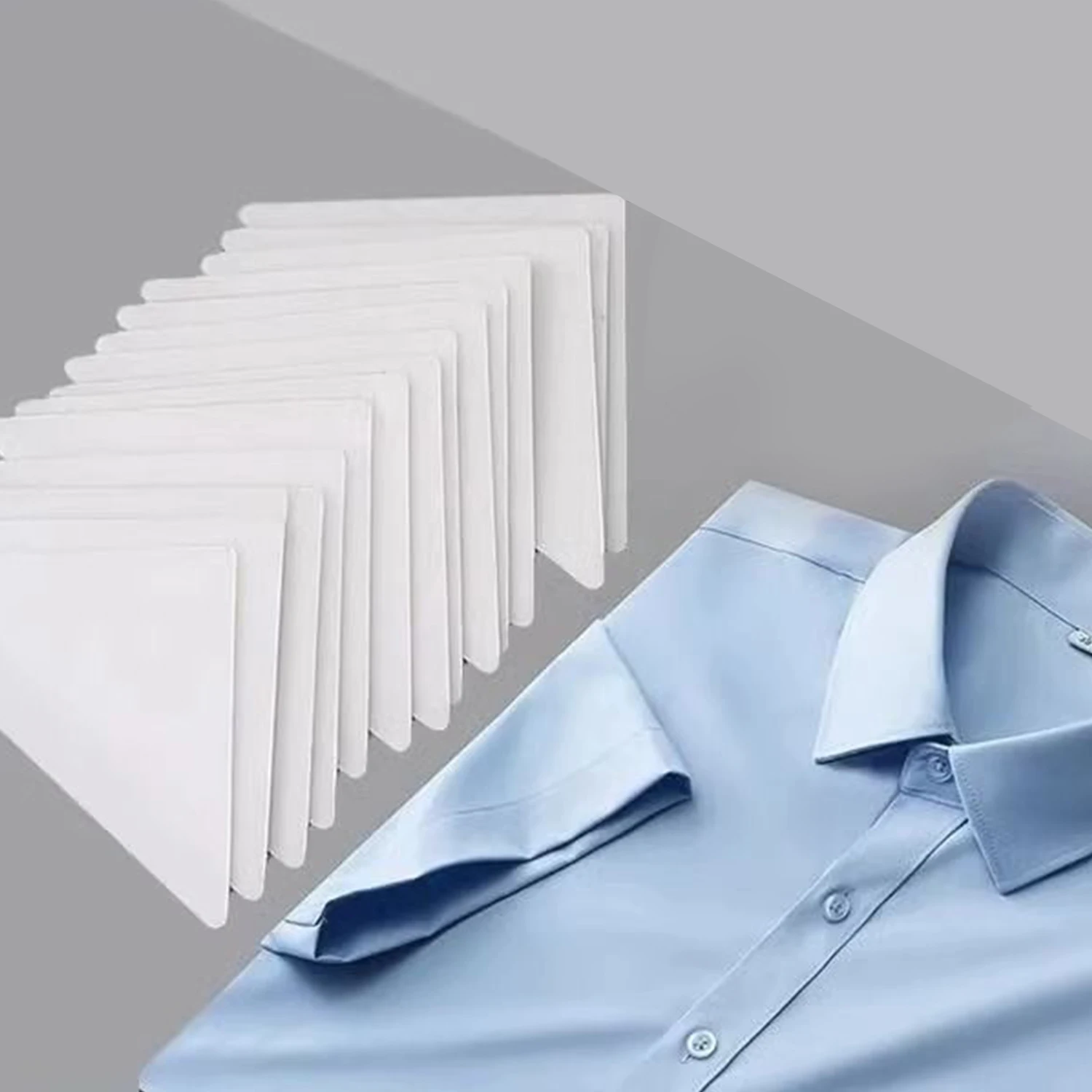 

Формирователь анти-рулон фиксированные подушечки наклейки на воротник треугольная лента рубашки воротник аккуратные наклейки