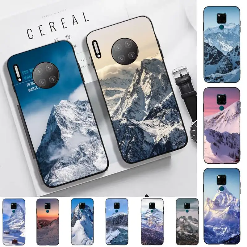 

Snow Mountain Phone Case for Huawei Mate 20 10 9 40 30 lite pro X Nova 2 3i 7se