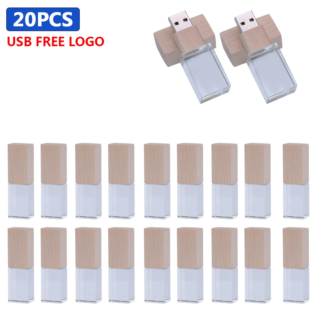 20pcs/lot Customize Wooden LOGO Free USB Pen Drive 4GB 8GB USB 2.0 Stick 16GB 32GB Flash Drive Exquisite Wood Photography Gift