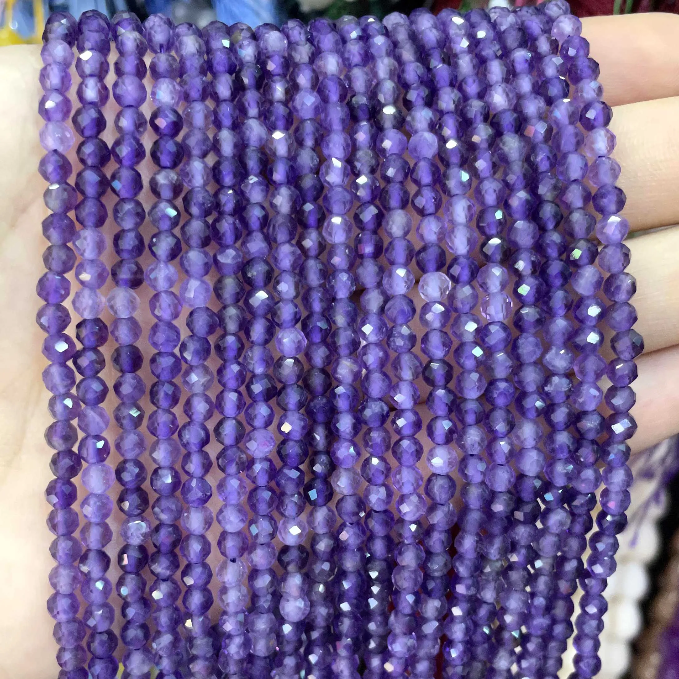 Ожерелье из драгоценного камня 2 мм 3 4