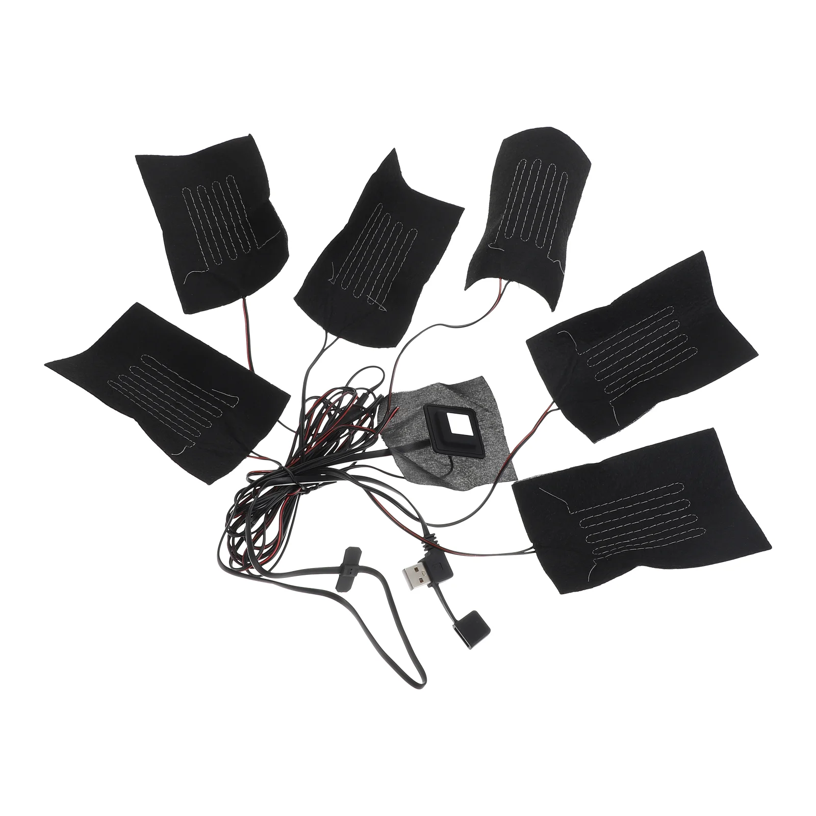 

1 Set Pad Heated Sheet Piece Clothes Heating Pad Electric Cloth Heater Coat Heating Mat Winter Heated Pad