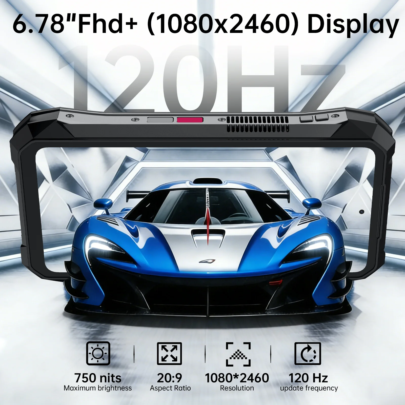 Фото Мировая премьера】Unihertz by 8849 TANK X: Защищенный смартфон 5G на Android 15 со встроенной проекцией 1080P 220 люмен, аккумулятором 17600 мАч и памятью 32+512 ГБ №5