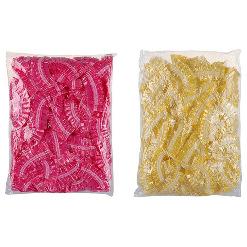 

200Pcs Disposable Hairdressing Earmuffs Salon Clear Ear Cover Ear Protection Hair Dye Protect Cap Hair Color Styling Tool - 100P