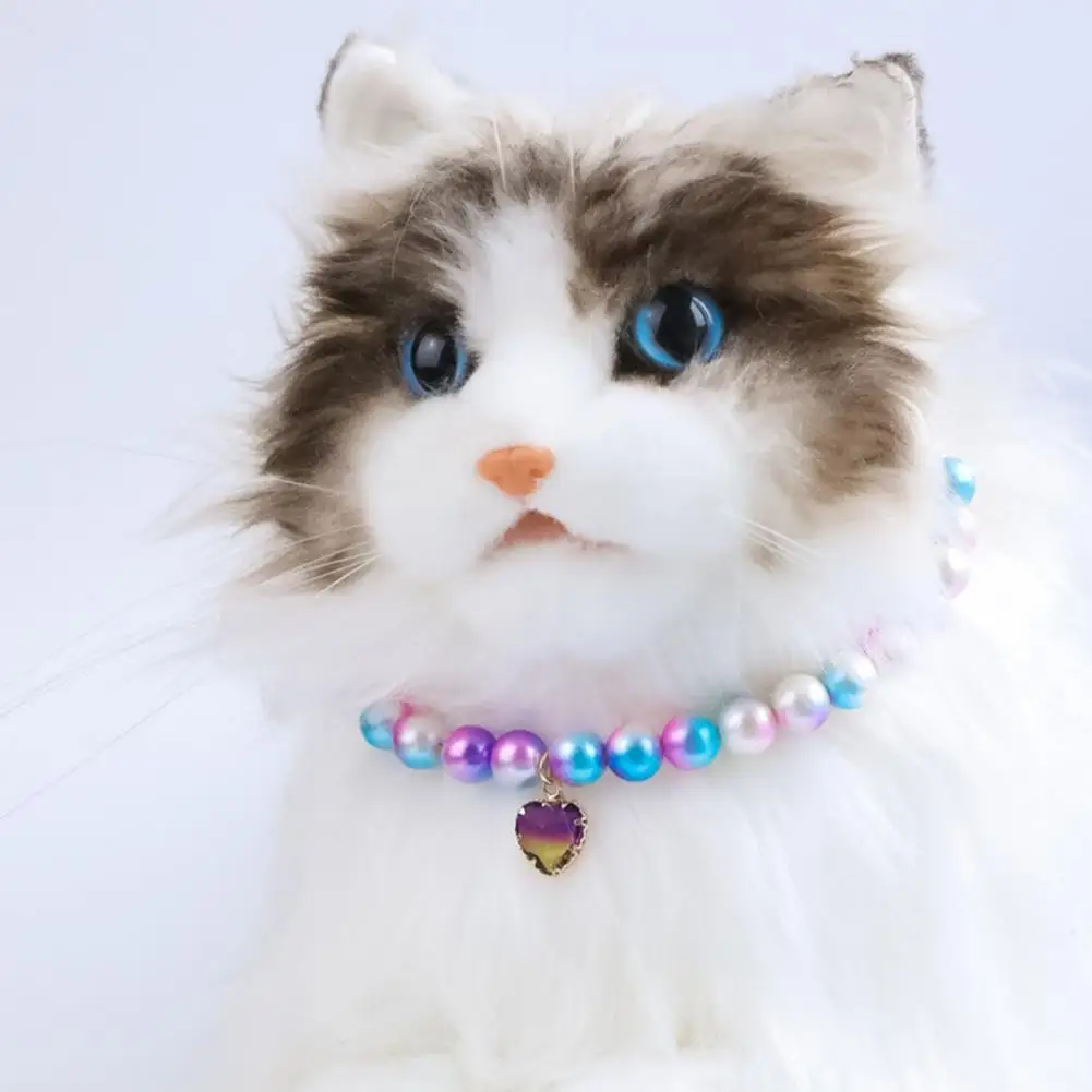 

Легкое красивое красочное ожерелье для влюбленных аксессуары резиновое ожерелье для кошек многофункциональное Вечерние