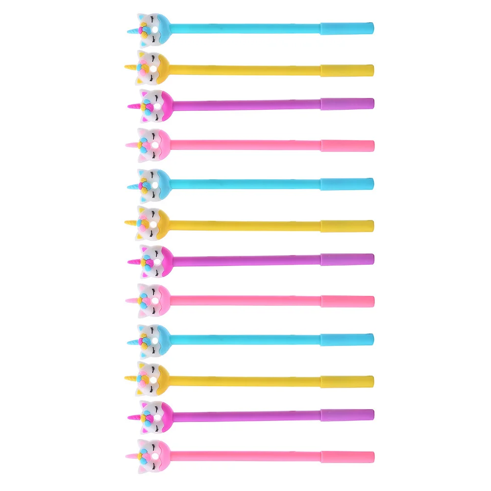 

Pen Pens Unicorn Gel Writing Ballpoint Kids Fine Creative Stationery Ink Point Rollerball Student Favors Party Signature