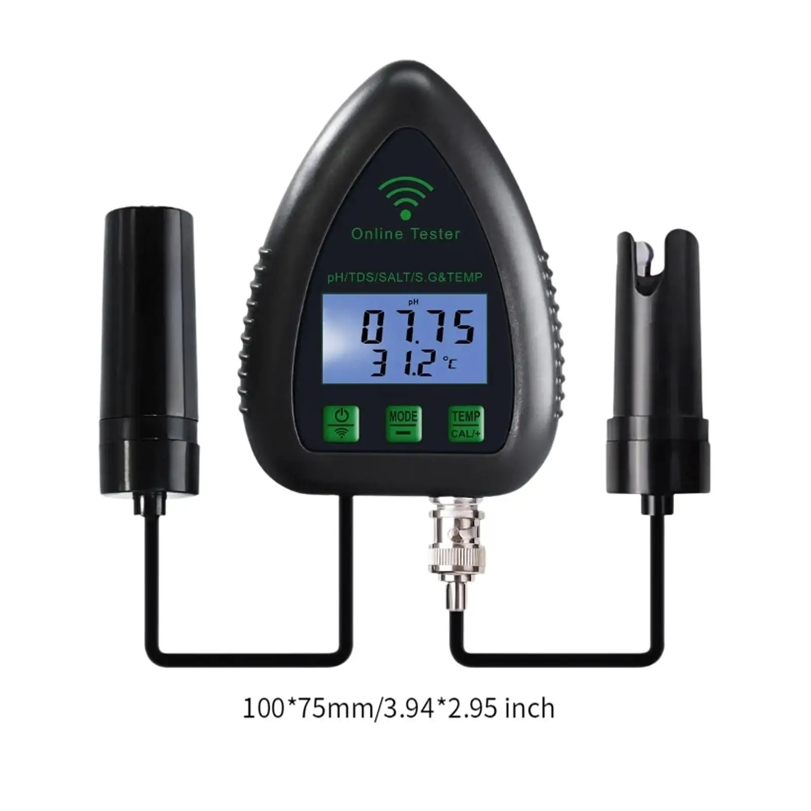 Тестер качества воды 5 в 1 PH Tds Salt SG Temp Monitor приложение для управления бассейнами