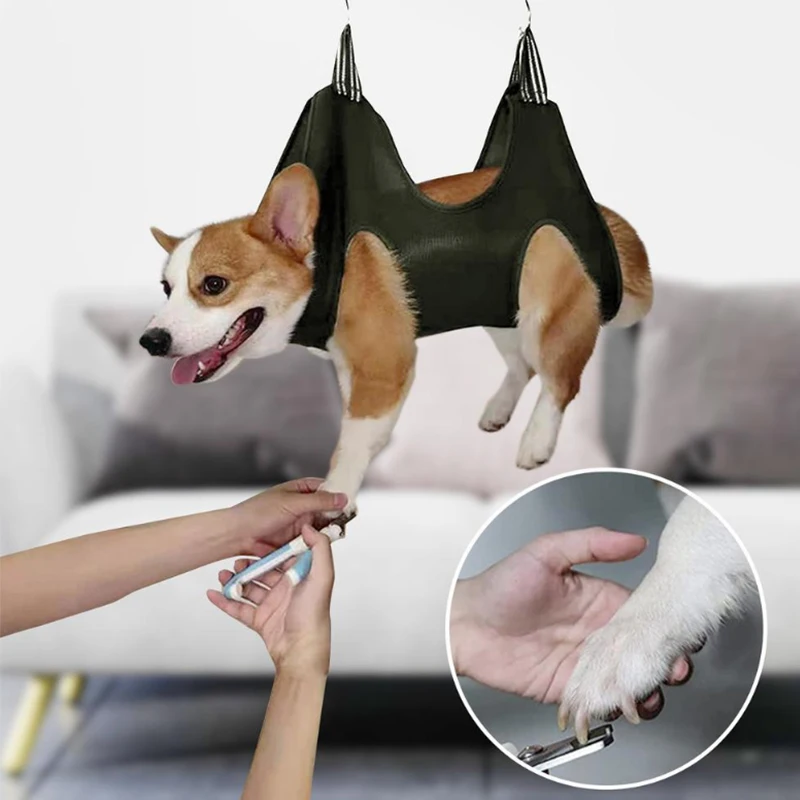 

Pet Grooming Hammocks Dog Nail Clip Trimming Helper Restraint Bag Cat Beauty Hammock Bathing Grooming Hanging Bag Pets Supplies