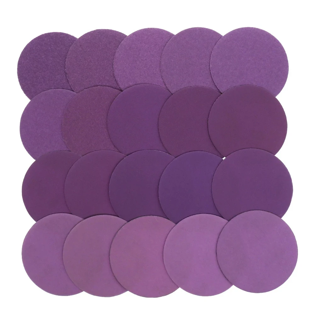 

3In 75mm Alumina Sandpaper Hook Loop Sanding Discs Polishing Gringding 60-10000# For Wood Stone Lacquer Surface Mirror
