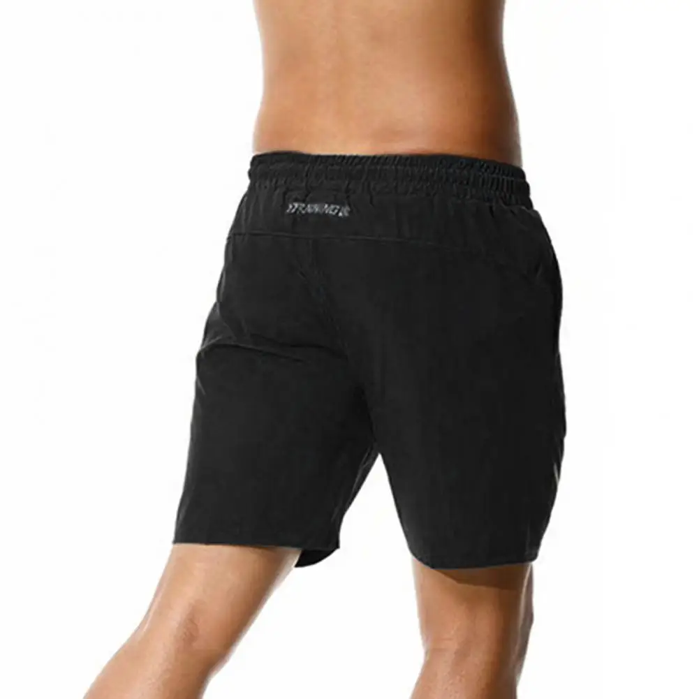 

Модные влагоотводящие короткие штаны, светоотражающие полосы с принтом, летние однотонные свободные шорты для фитнеса, поглощение пота