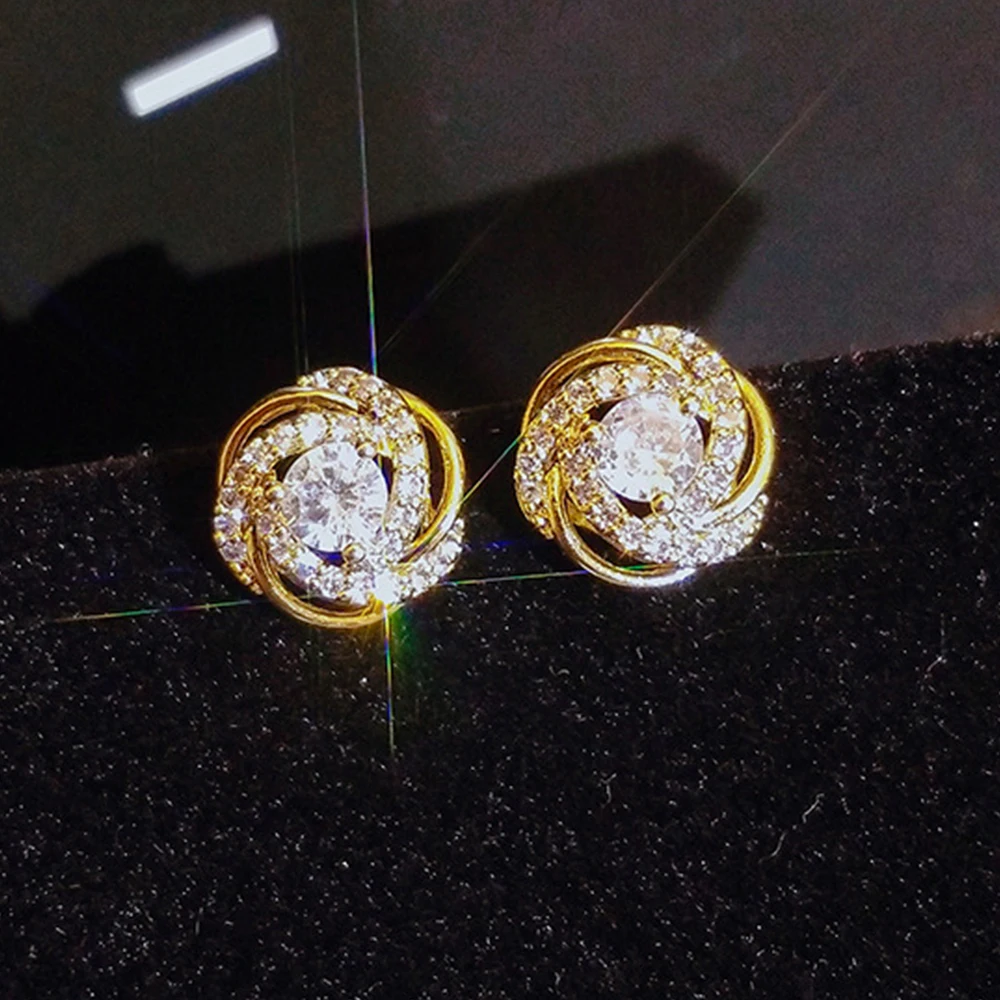 

WPB премиум женские серьги блестящие серьги с цветком сливы женские роскошные ювелирные изделия ретро бриллиантовый Циркон дизайнерский подарок для девушек