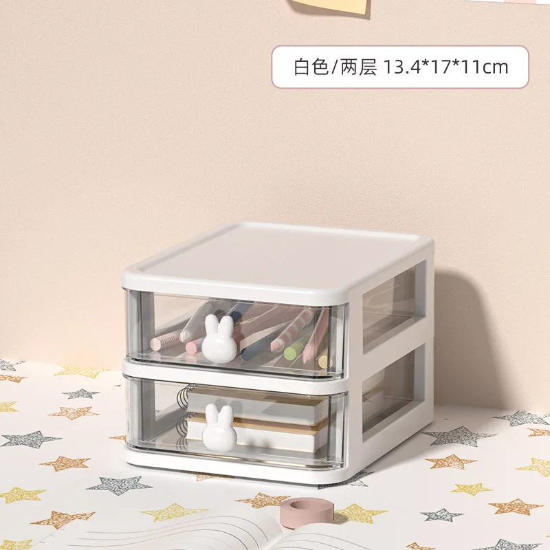 

Desktop Storage Box small drawer type children's hairpin headgear hair rope finishing box Very convenient and cute