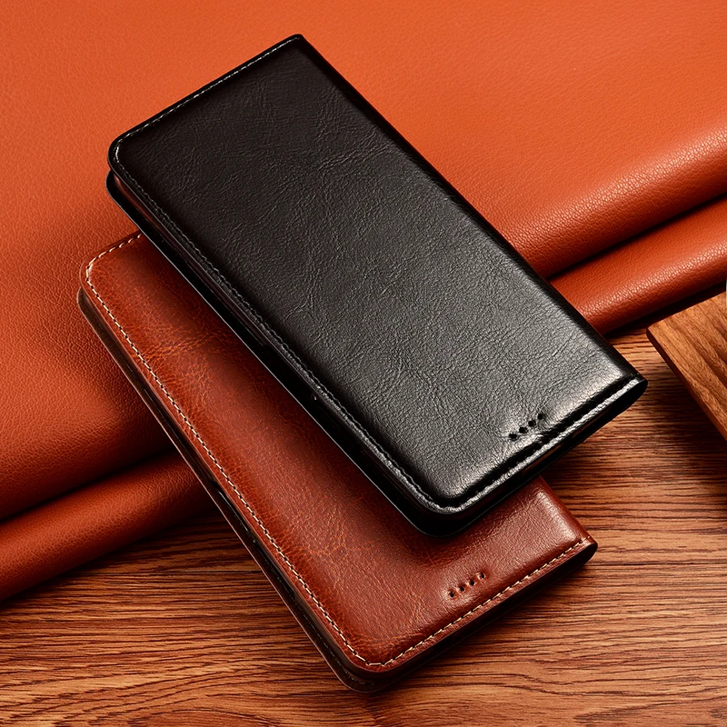 

Retro Crazy Horse Genuine Leather Case for LG Q31 Q51 Q52 Q60 Q61 Q92 Q70 Genuine Leather Case WIth Kickstand Cover