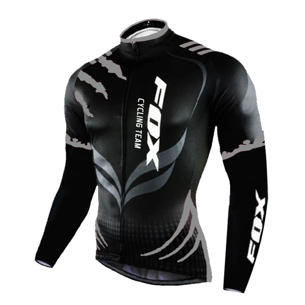 Джерси для велоспорта FOX быстросохнущая мужская майка с длинным рукавом горного