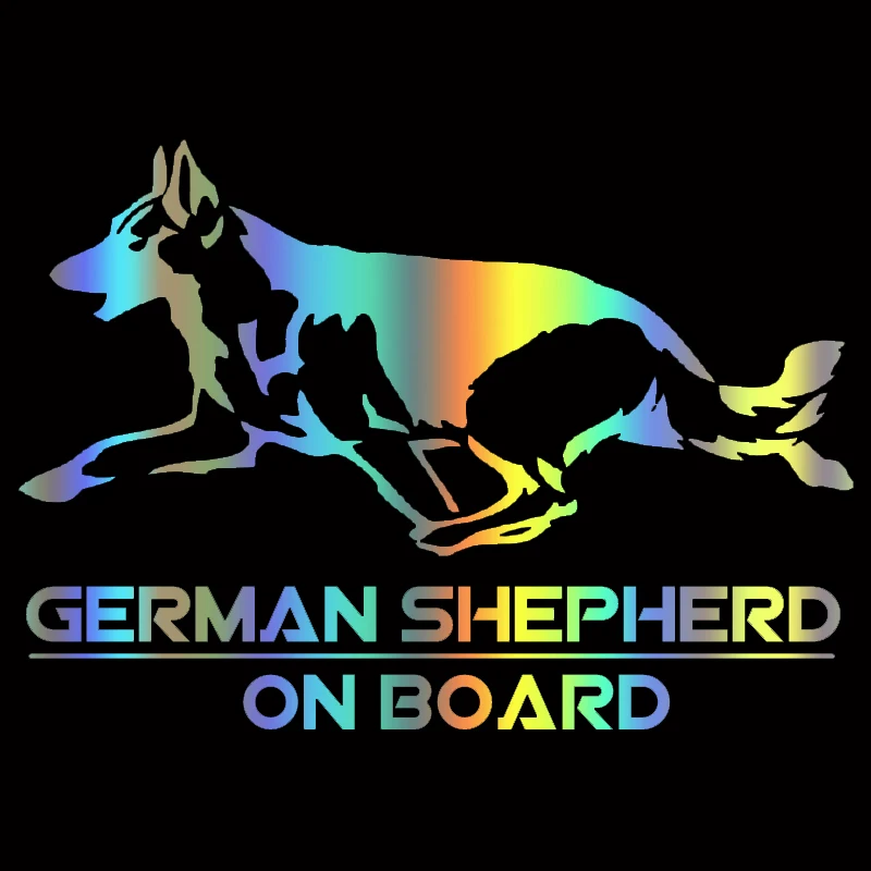 

Веселая наклейка на борту немецкой овчарки, Виниловая наклейка для автомобиля, наклейки для автомобиля, украшение для автомобиля