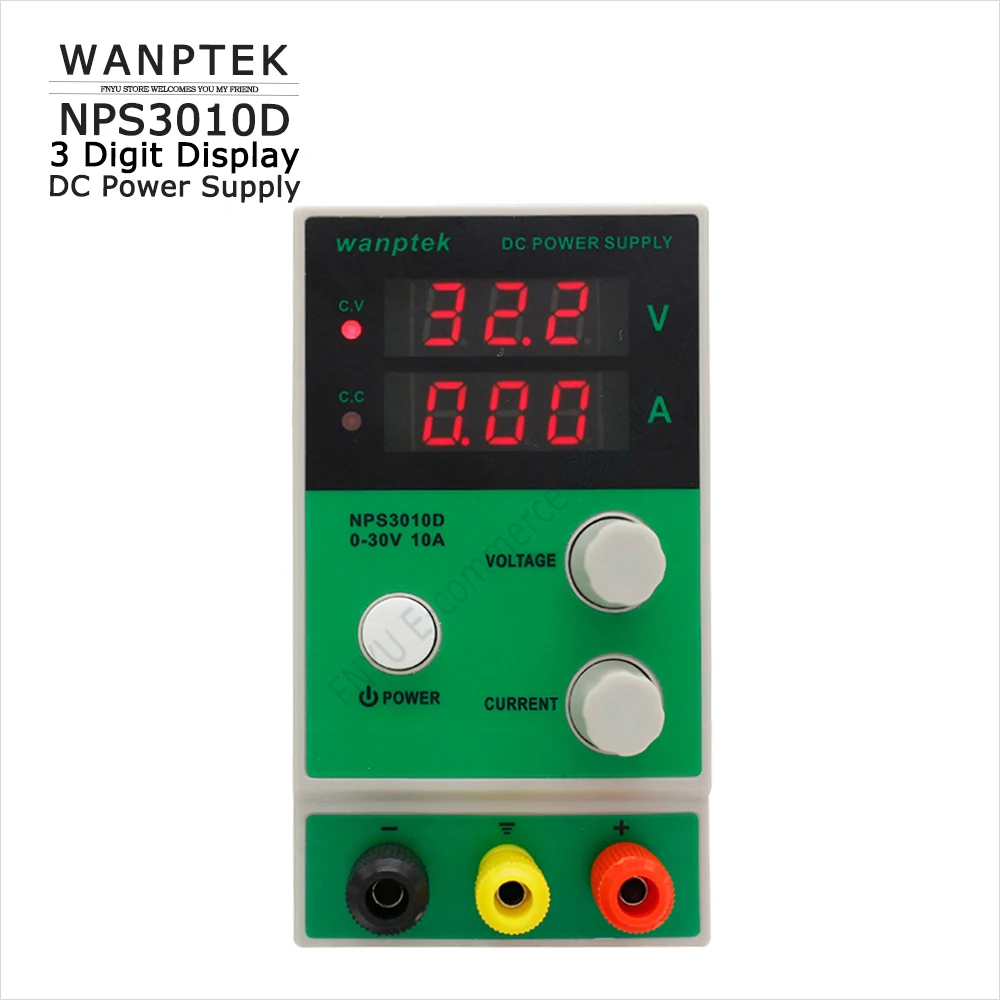 Wanptek NPS3010D 30V10A Регулируемый мини DC Регулируемый источник питания телефон компьютерное обслуживание лабораторный блок питания