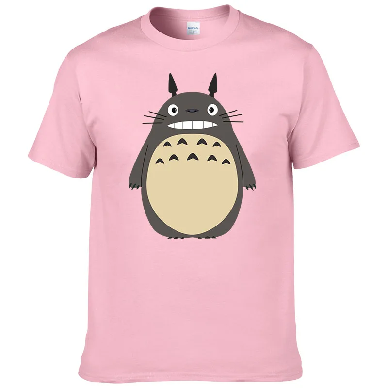 

New Summer Cute Totoro Printe T Shirts Casual Men Women Fashion Crew Neck Cotton Short Sleeve Boy Girl Interesting Tops Tee