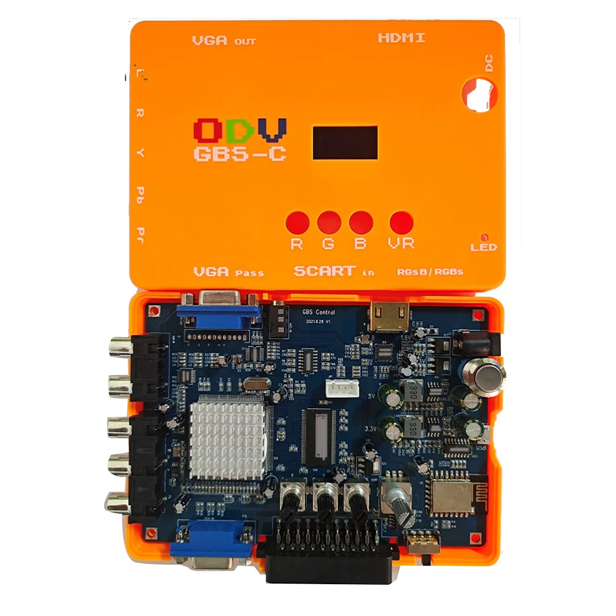 ODV-GBS-C AIO OSSC Control RGBS/YPBPR/RGBHV к VGA/-совместимый адаптер видеопреобразователя с низким