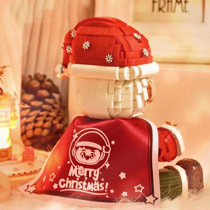 1473 шт. кирпичная лампа Санта-Клауса для ароматерапии строительные блоки