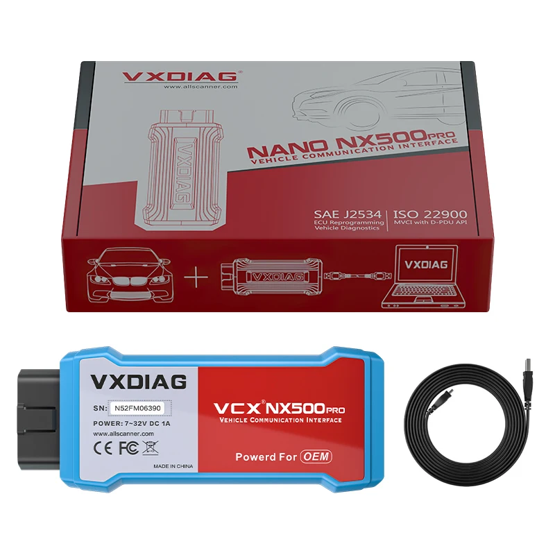 

VXDIAG VCX NX500 для Ford/Mazda 2 в 1, IDSV129 J2534, программирование ECU, кодирование, сканер OBD2, программист, диагностические инструменты, бесплатное обновление
