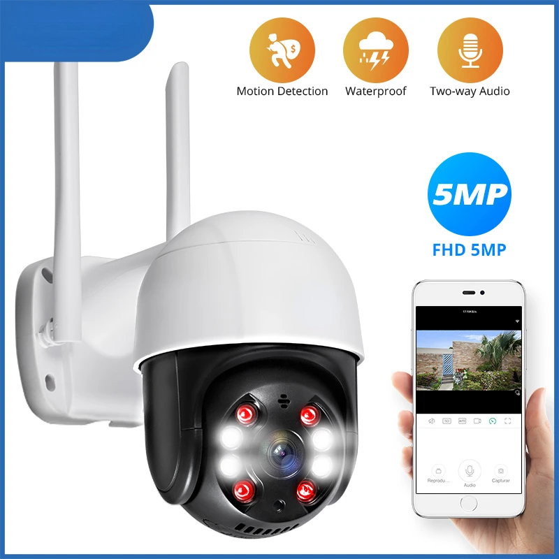 

Наружная Водонепроницаемая беспроводная 3MP 5MP WiFi IP-камера купольная 4-кратная PTZ-камера с цифровым зумом Домашняя безопасность CCTV видеонаблю...