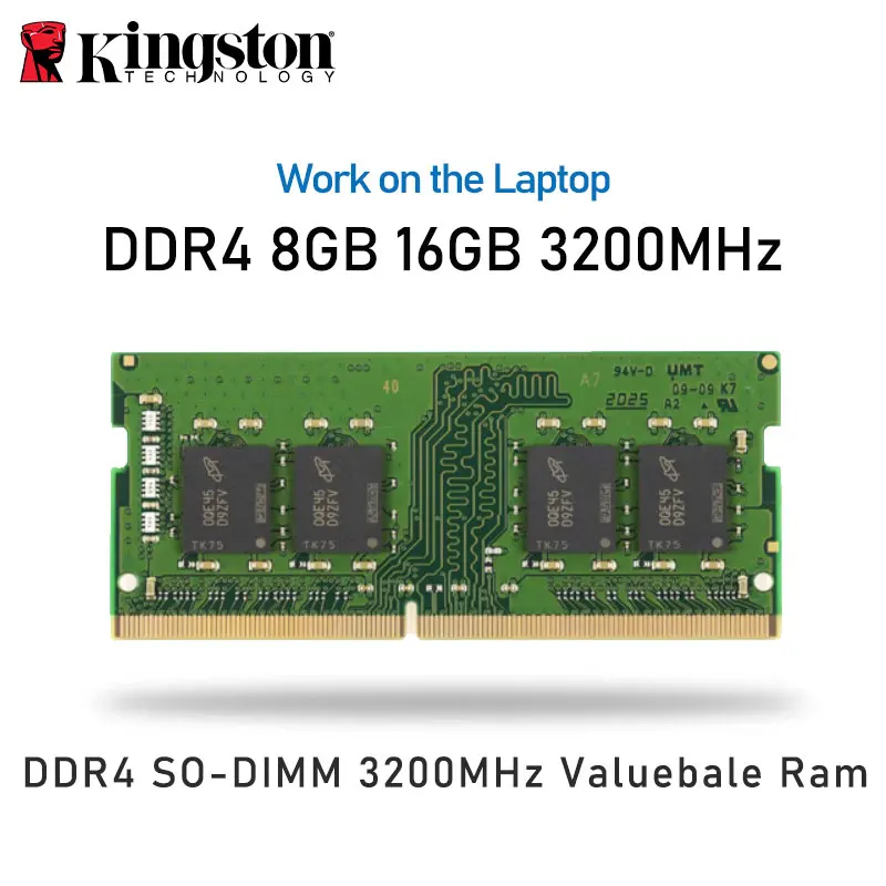 

Kingston KVR Laptop Memory DDR4 8GB 16GB 3200MHz PC RAM Memoria Module Computer 1.2V SO-DIMM 260Pin For AMD Intel DDR4 3200 New