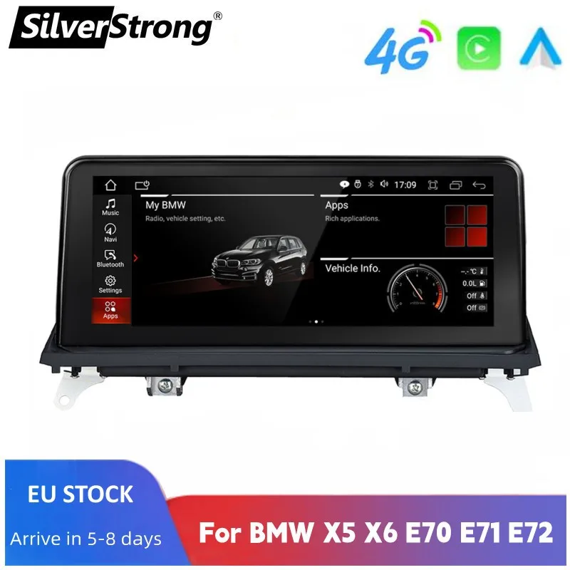 

Автомагнитола SilverStrong для BMW X5/X6 E70 E71, мультимедийный стерео-плеер на Android, с Bluetooth и ТВ, с функцией навигации