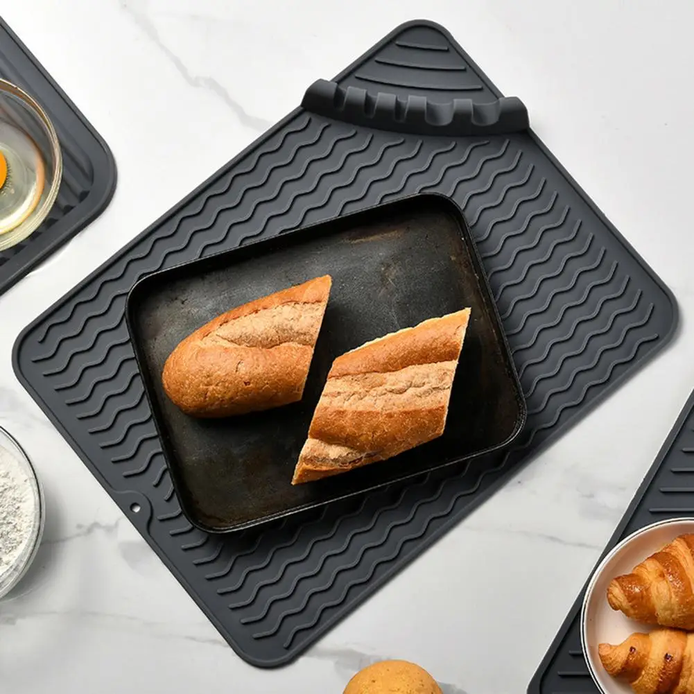 

Коврик для раковины, мягкая изоляционная подкладка, прямоугольная, компактная, прочная, легкая очистка, коврик для столешницы