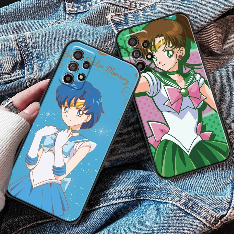 

Bandai Sailor Moon Anime For Samsung S8 S9 Plus S10 S10E S20 S21 FE Lite Ultra Plus Phone Case Silicone Cover Carcasa Soft