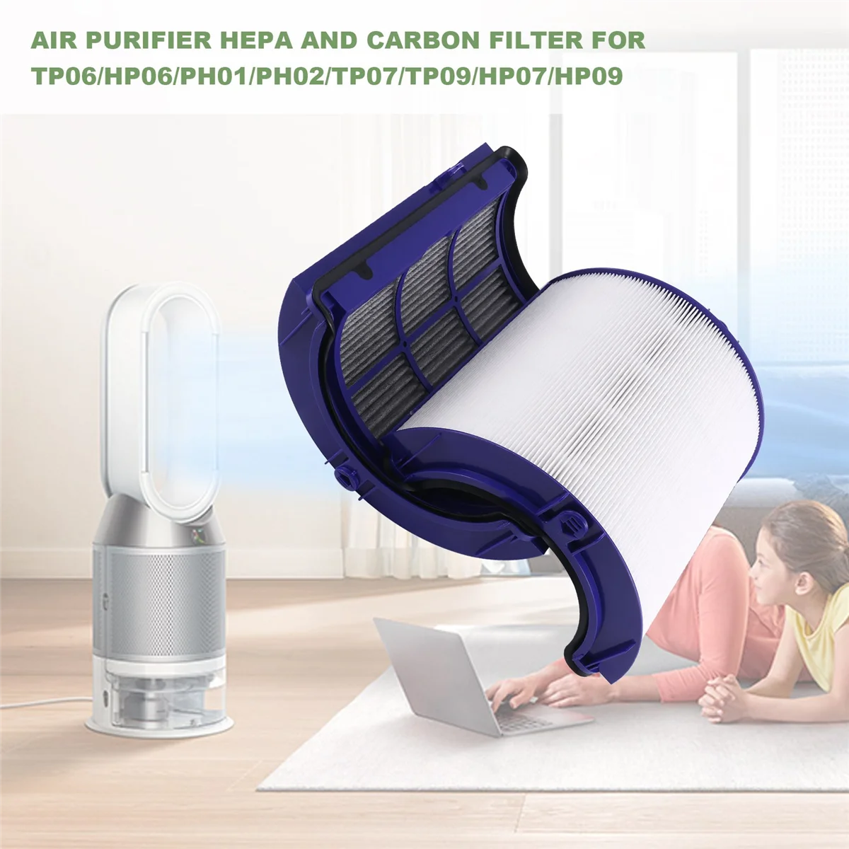 Очиститель воздуха HEPA и угольный фильтр для Dyson TP06 TP09 HP06 PH01 PH02 TP07 HP07 HP09 970341 -01 965432 - 01