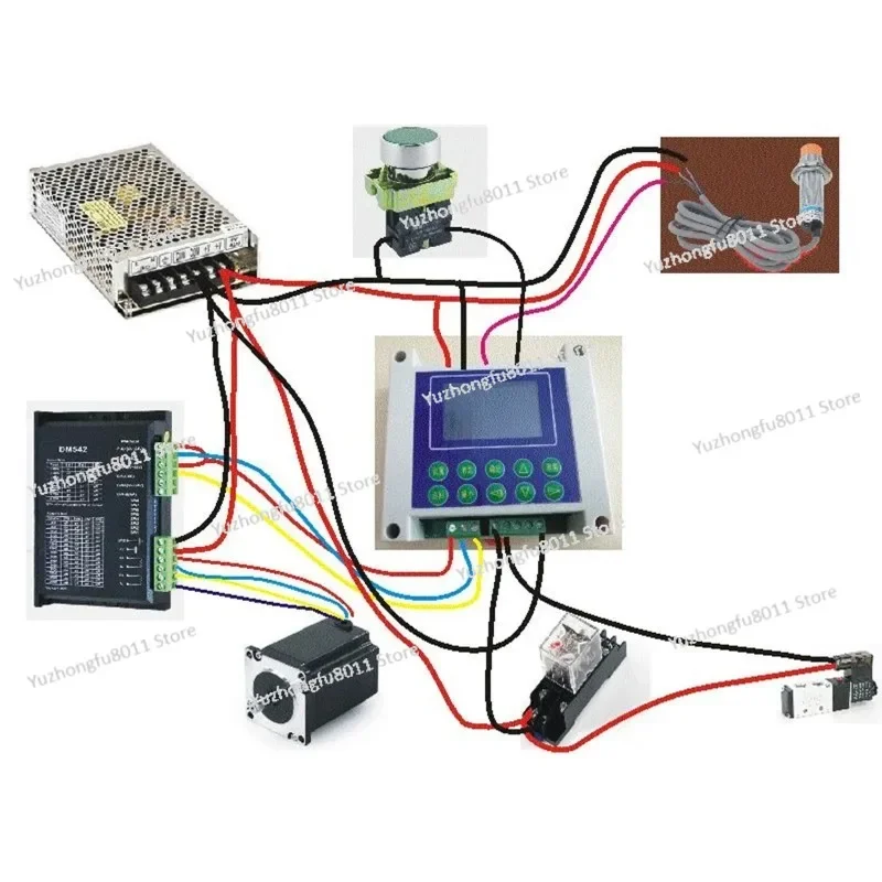 Программируемый одноосный шаговый двигатель/контроллер серводвигателя 100 Вт 24 В