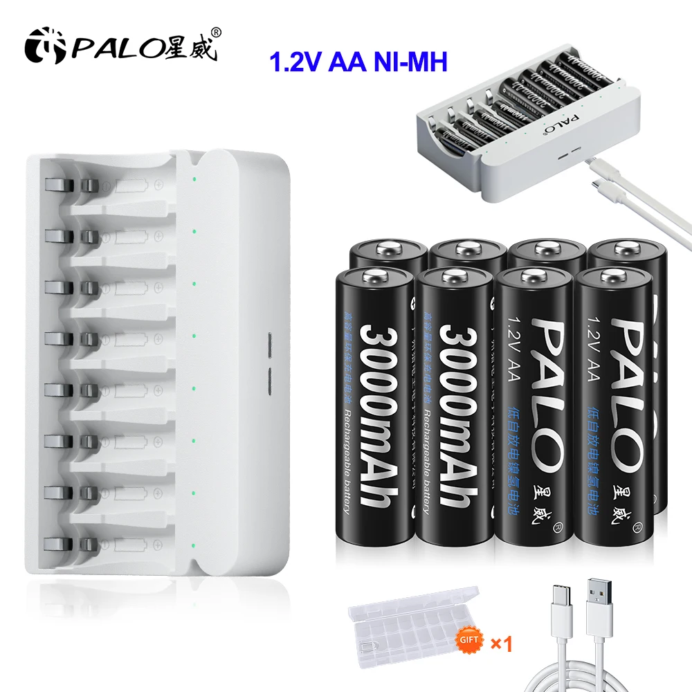 Аккумулятор PALO 3000 мАч 1 2 В NIMH AA